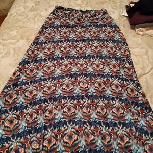 Multi color maxi skirt 2X